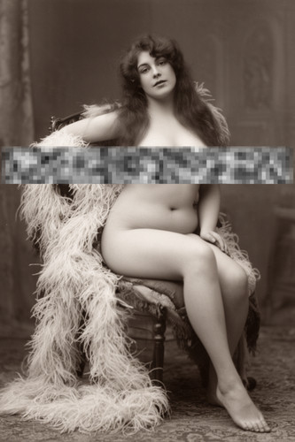 Vintage risque nude - vintage,