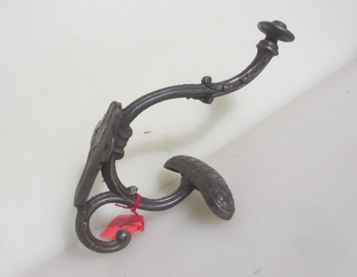 Large vintage iron coat hooks - vintage,