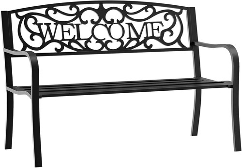 Seater metal garden bench - 2,
