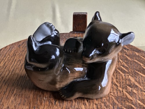 Lomonosov style porcelain - lomonosov, bear