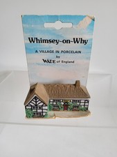 WADE ENGLAND Pottery Ornament Barley Mow Whimsey-on-Why Black & White House No.8