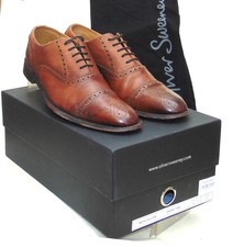 Oliver Sweeney Moycullen Oxford Brown Shoes UK 8  EU 42  Original Box, Dust bag