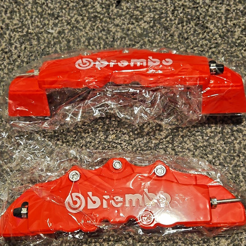 Brembo red calliper covers - brembo,