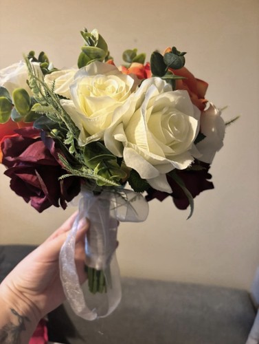 Silk bridal bouquet - silk, &