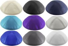 Plain Raw Silk Kippah with 4 Sections kippot yarmulke kippa yamaka jewish hat