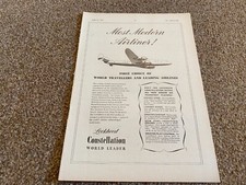FABK23 ADVERT 11X8 LOCKHEED CONSTELLATION