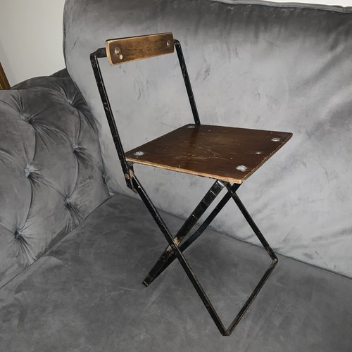 Vintage child wooden folding - wooden,