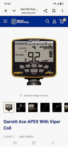 Garrett ace apex multi flex - ace,