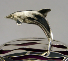 RARE PURPLE GLASS STERLING