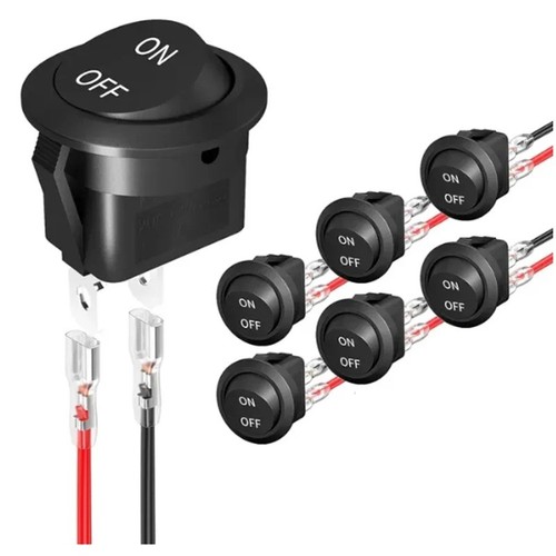12v off round rocker - round,