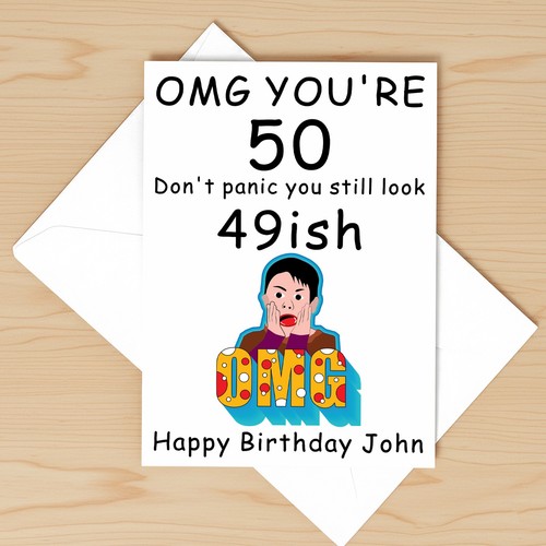 Funny 50th birthday - 50th, card