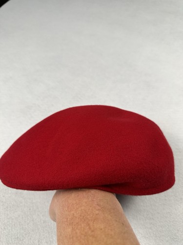 Red 100 wool pillbox - wool,