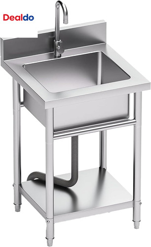 7in freestanding stainless - 19.7in,