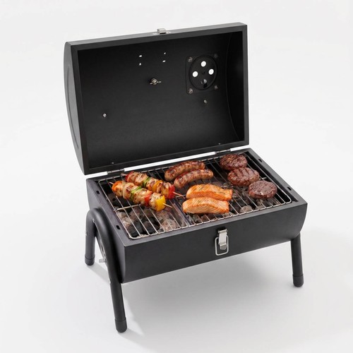 Portable charcoal mini barrel - portable,