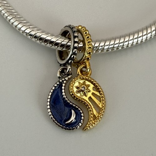 Pandora yin yang dangle charm - yin,