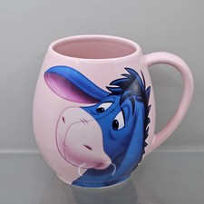 Disney Churchill Eeyore Pink "Oh Bother" Barrel Mug 4.5" Winnie The Pooh Large