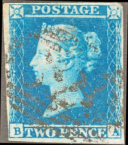 1849 two penny blue - gb,