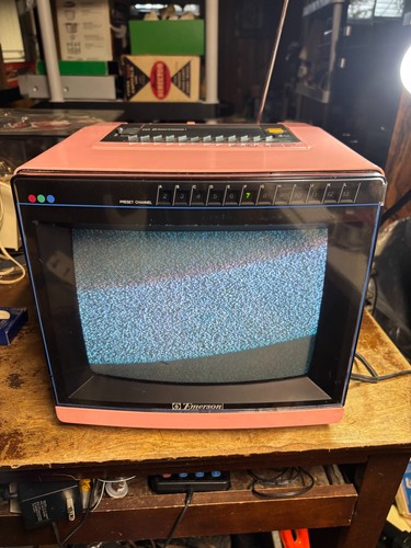 Vintage emerson color tv - emerson, 10"