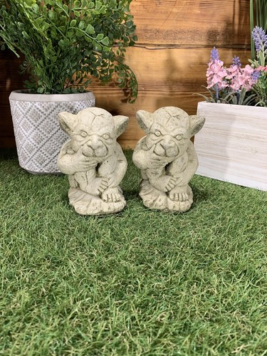 Stone garden small pair - garden,