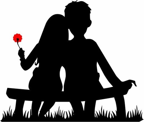 Love couple romance decal - love,