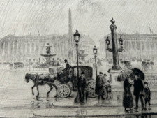 Frank Armington, Canadian (1876 - 1941) Pluie D' Automne 1924  Etching