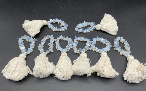 Beaded tassle napkin rings - napkin,