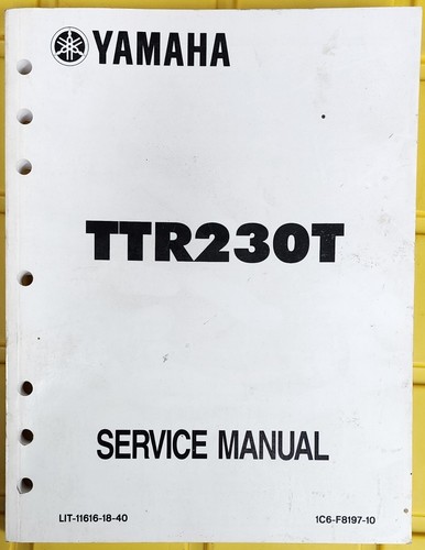 Yamaha ttr230t service manual - yamaha,