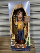 NEW ?Disney Store Pixar Toy Story Sheriff Woody Doll Action Figure -Talking!