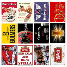 Beer Retro Style Metal Fridge Magnets,Ideal Gift, 100mm x 75mm. 1