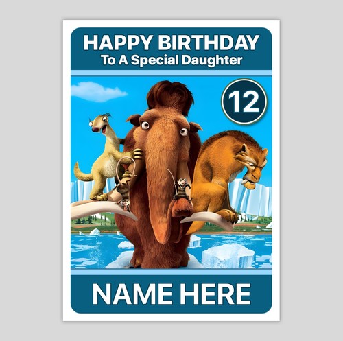 Personalised ice age birthday - personalised,