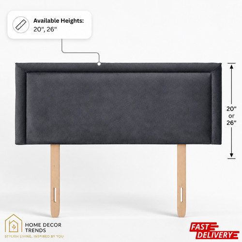 Headboard tall plush - 20"&, 26"