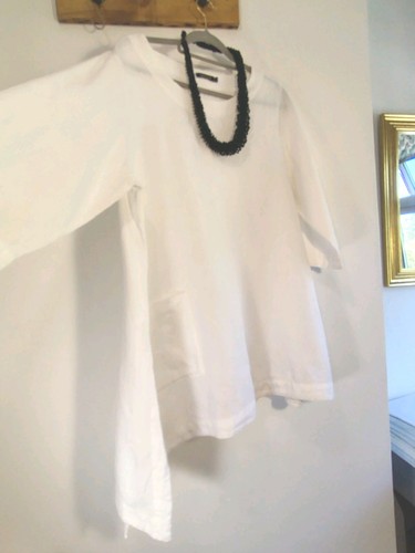 Grizas white linen top - top, with