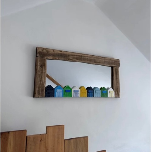 Driftwood beach hut - driftwood, mirror
