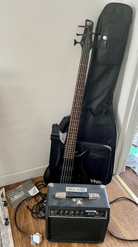 Ibanez soundgear black bass - ibanez, sr