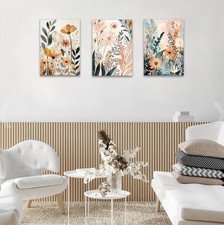 Set of 3 Daisy Flower Canvas