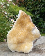 Citrine Quartz Crystal Cluster Geode Quality Mineral Healing 