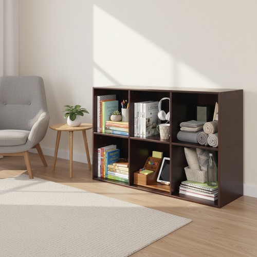 Solid wood bookcase 60cm - solid,