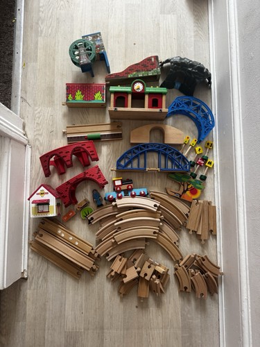 Massive wooden train track - massive,