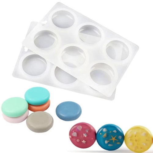 Round silicone mold handmade - silicone,