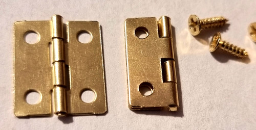 Small hinges with screws - small, 17mm