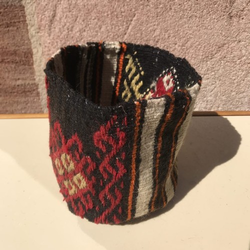 Kilim flower pot - pot, (small)