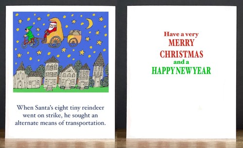 Christmas cards santa the - santa, in