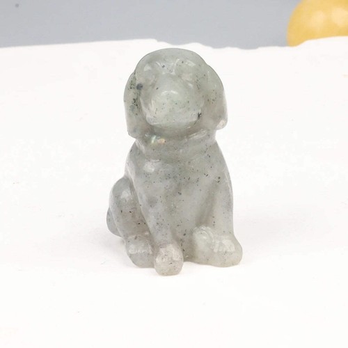 Crystal dog figurines - crystal,