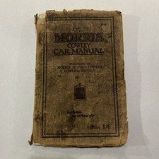 MORRIS COWLEY Car Operation Manual Handbook 1930 Ed #15461-3/32/4m/H MAR
