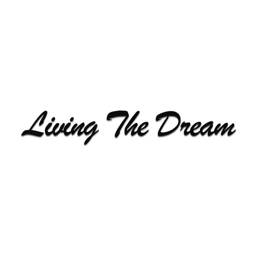 Living the dream decal - dream, sticker