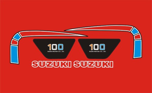 Suzuki ts100c decal kit - suzuki,