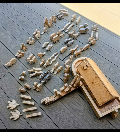 Handmade wooden noah ark - noah's,