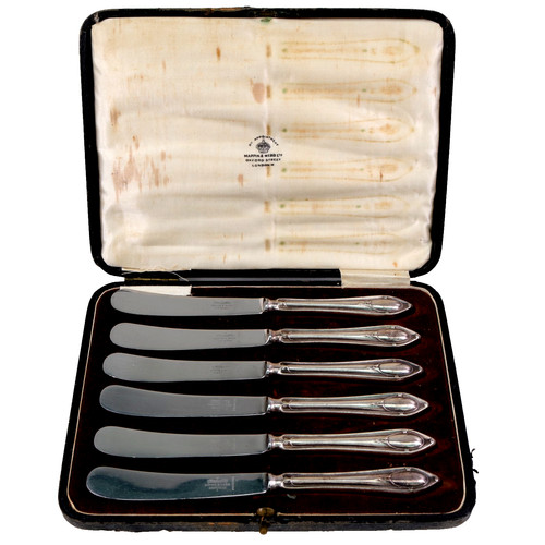 Art deco butterknives mappin - art,