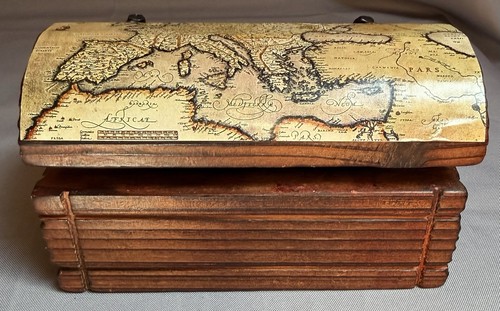 Vintage style wooden - wooden, treasure