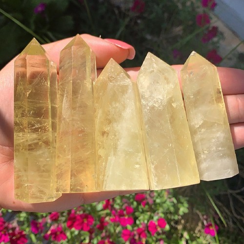 Citrine crystal point - point, natural